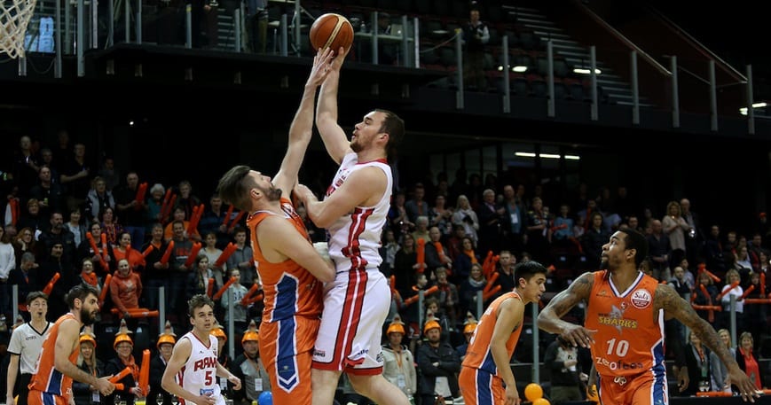 Mike Karena takes a shot against the Southland Sharks July 20, 2018. Copyright photo: Dianne Manson / www.photosport.nz